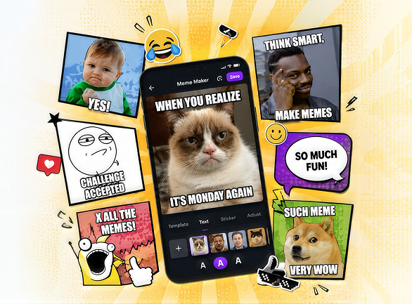 Turning Everyday Ideas into Shareable Memes with a Smart Meme Maker